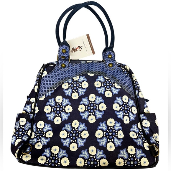 NEW Petunia Pickle Bottom Sashy Satchel in Classic Cornflower - Picture 11 of 13